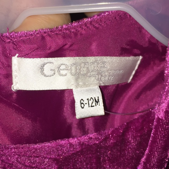 Infant Girls George Holiday Christmas Dress Size 6-12 Months - Picture 7 of 16